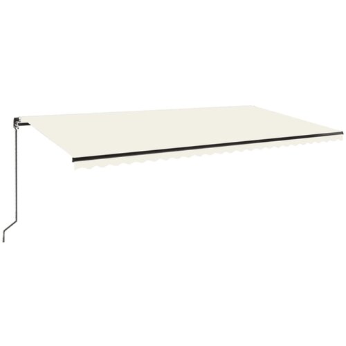 vidaXL Ročno zložljiva tenda z LED lučmi 600x350 cm krem, (20728683) Cene