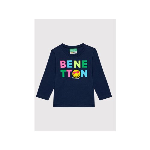 United Colors Of Benetton Bluza 3096C15E3 Mornarsko modra Regular Fit Slike