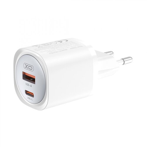XO stenski polnilec CE21 Quick Charge PD 30W - 1x USB 1x USB tipC Slike