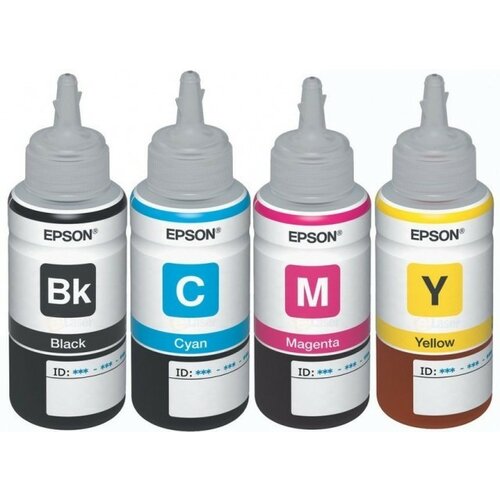 Epson komplet boja 4x70ml za ciss štampače ( L100, L200, L110, L130, L210, L220, L300, L310, L355, L365, L386, L455, L550, L565. L655, L1300, L1455 ) Slike
