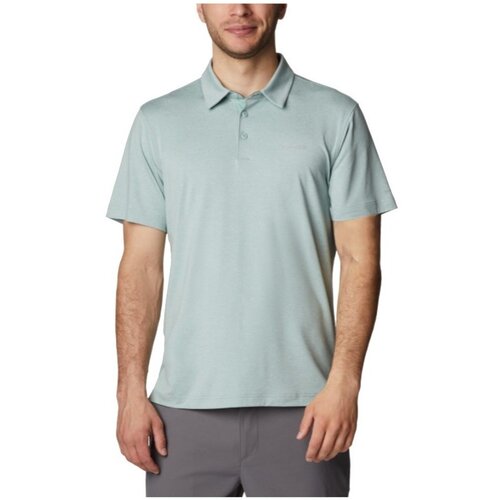Columbia Majice s kratkimi rokavi Tech Trail Polo Shirt Siva Slike