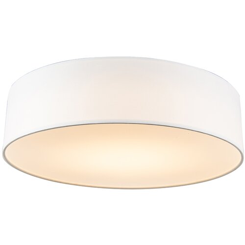 QAZQA Stropna svetilka bela 40 cm vključno z LED - Drum LED Cene