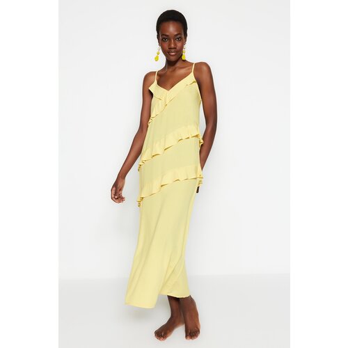 Trendyol Both Dress - Yellow - Ruffle Slike
