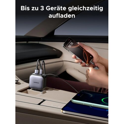 Ugreen EC602 60W Car Charger 2C1A stanica za punjenje automobila 60 W siva Cijene