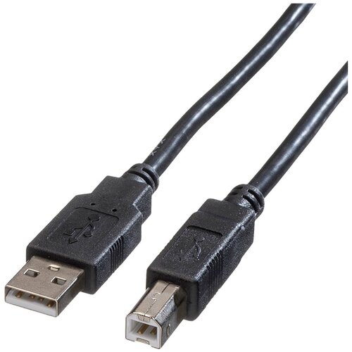 Roline USB kabel USB 2.0 USB-A vtič\, USB-B vtič 1.80 m črna za&scaron;čiten 11.02.8818, (20417031) Cene