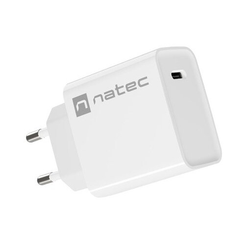 Natec NETWORK CHARGER RIBERA USB-C 20W PD WHITE Slike