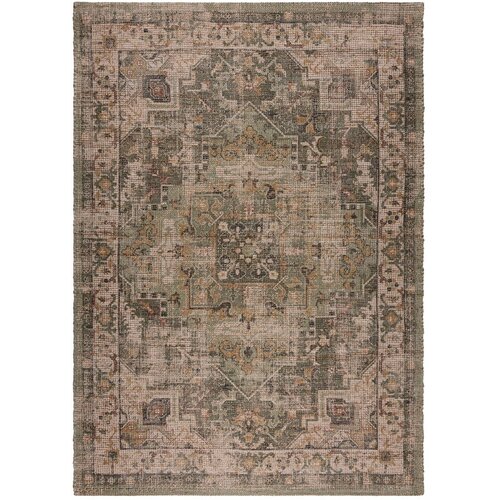 Flair Rugs Kaki zeleni ručno rađen tepih od mje&amp;scaron;avine jute 80x150 cm Selena Jute Traditional &amp;ndash; Slike