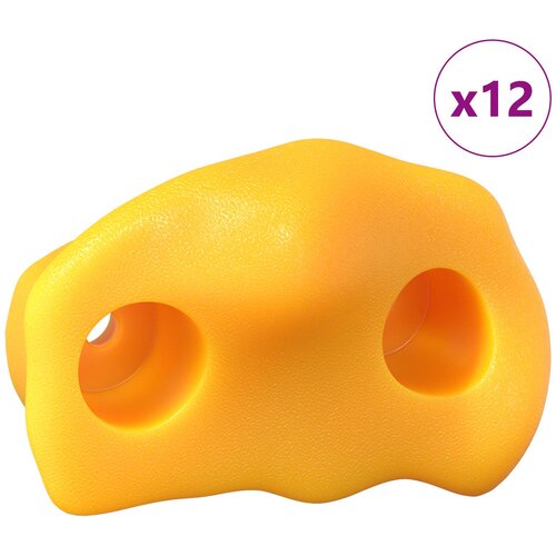 vidaXL Oprijemala za plezanje 12 pcs Rumena 100 x 67 x 43 mm PP, (5000202769) Cene