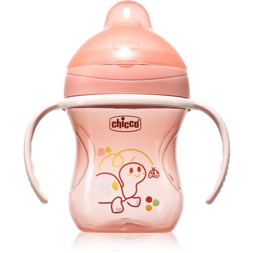 Chicco Training Cup 6m+ otro&amp;scaron;ki lonček z ročaji Pink 200 ml Slike