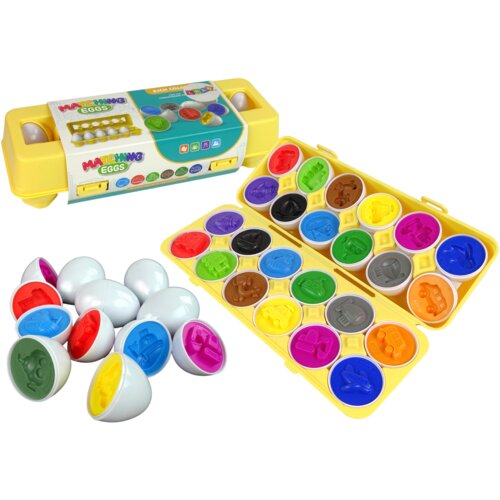 Creative Jigsaw Puzzle Sorter Eggs 12 pieces with vehicle patterns Slike