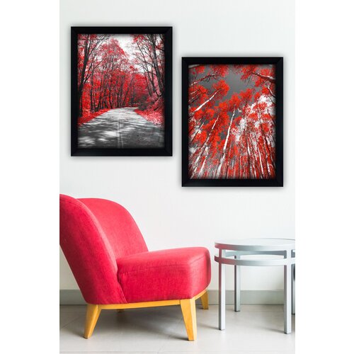 Wallity SYC7436502515507 multicolor decorative framed painting (2 pieces) Cene