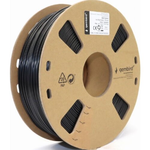 Gembird 3DP-ASA1.75-01-BK asa filament, 1.75 mm, 1kg black Cene