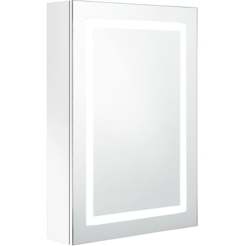 Maison Chic LED Kopalniška omarica - Kopalniški kabinet z ogledalom sijoče bela 50x13x70 cm, (21794794) Cene