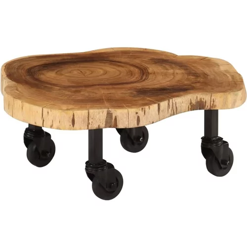  Klubska mizica iz trdnega akacijevega lesa 60x55x25 cm