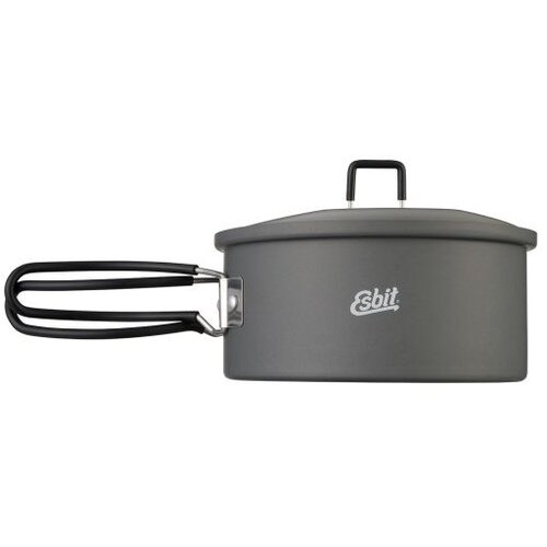 Esbit PT1100HA camping cookware Pot 1.1 L Aluminium, Black Slike