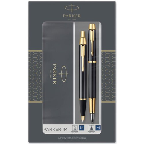 Parker poklon set im black gt - hemijska olovka + nalivpero ( PK93216 ) Cene