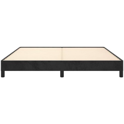 VidaXL okvir za krevet crni 160x200 cm bar&amp;scaron;unasti Slike