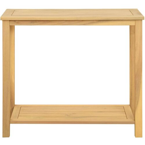  Vrtna konzolna miza s polico Svetla akacija 80 x 35 x 75 cm, (5000285896) Slike