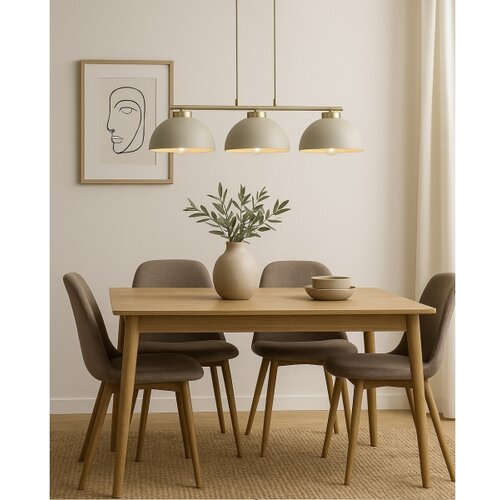  Brilagi - Visilica na sajli 3xE27/60W/230V bež/zlatna Slike