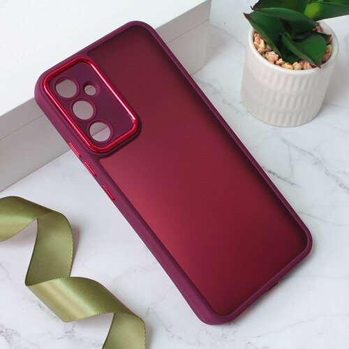 Teracell maska Shining Camera za Samsung A346B Galaxy A34 5G crvena Slike
