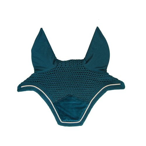 Kentucky Horsewear Zaščita za ušesa Wellington "Velvet" - smaragdno zelena Cene
