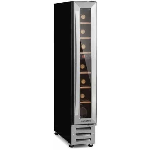 Klarstein Vinovilla 7, built-in, Uno, vgraden hladilnik za vino, steklo, nerjaveče jeklo