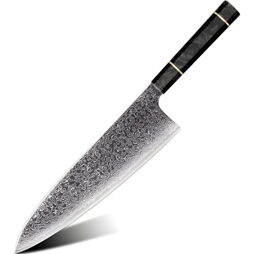 IZMAEL Damaskast kuhinjski nož TS-37446 - Big Chef / Črna Cene