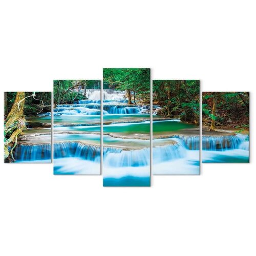  Slika - Blue Waterfall in Kanchanaburi  Thailand 100x50 Cijene