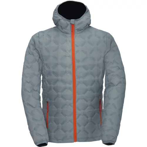 2117 ISABO - Men's Down Jacket with Hood - Grey