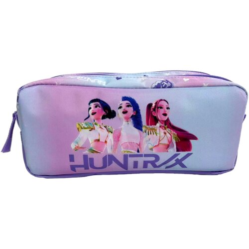 KPop Demon Hunters roza dvostruka pernica Slike