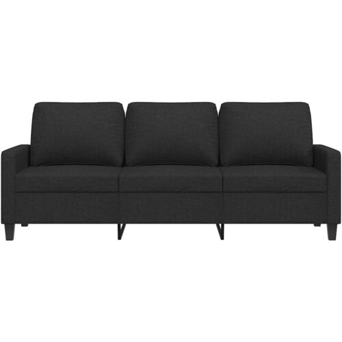  Trosjed od tkanine Crna 180 cm Slike