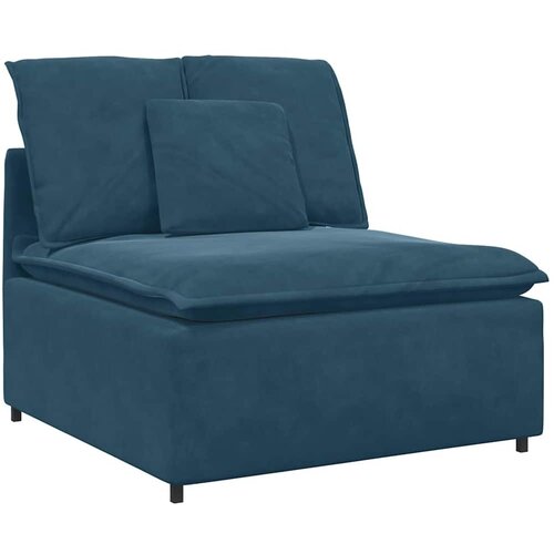  Modularna sofa s jastucima plava 100 cm - Plava Sredi&amp;scaron;nja sofa Slike