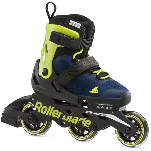 Rollerblade Microblade 3WD Inline Role JR Blue Royal/Lime 33-36,5
