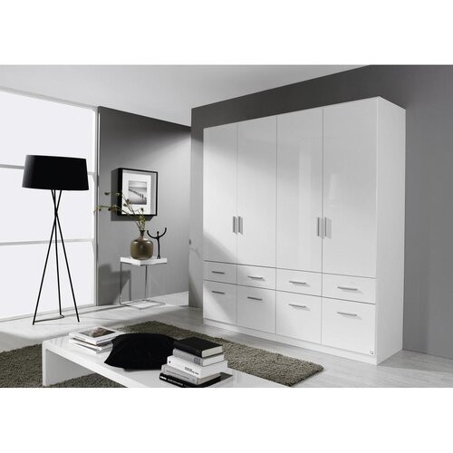 Premium Living omara za oblačila celle, bela, &amp;scaron;. 181 cm Slike