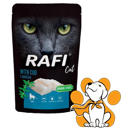 Rafi Cat Grain Free Cod Fish 100g, Vlažna Hrana Sa Bakalarom Za Kožu i Dlaku Cene