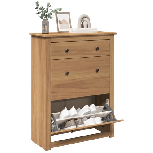 vidaXL Ormarić za cipele Panama 80 x 35 x 105 cm od masivne borovine Cijene
