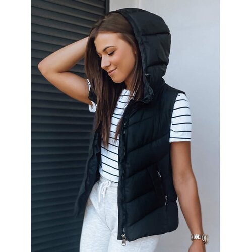 DStreet Women&amp;#039;s quilted vest LENA black TY3047 Slike