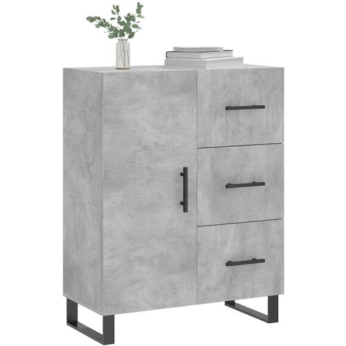  Komoda siva boja betona 69,5x34x90 cm od konstruiranog drva Slike
