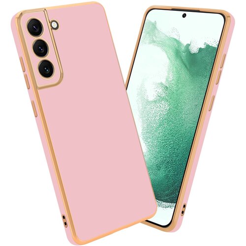 Cadorabo Ohi&scaron;je, združljiv s Samsungom v sijajnem roza - zlati - za&scaron;čitni pokrov iz fleksibilnega silikona TPU in z za&scaron;čito pred kamero, (20596079) Cene