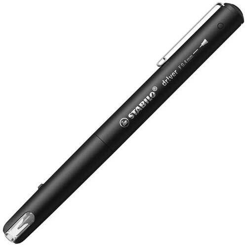 Stabilo Stabilo: Dricer F, črn flomaster z igličasto konico 0,4 mm Cene