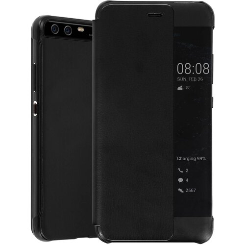 AVIZAR Folio ovitek za Huawei P10 Window Time Display Video Stand Black, (20526506) Cene