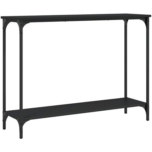  Konzolni stol crni 101 x 30,5 x 75 cm od konstruiranog drva Slike