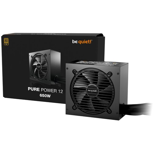 InterTech be quiet! pure power 12 650w 80 plus gold, atx 3.1, pcie 5.1, non-modular Slike