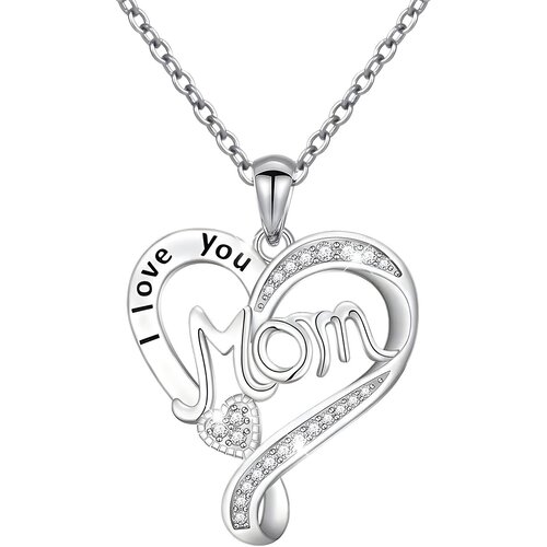 Ogrlica I Love You Mom - Srebrna KP28755 Cijene