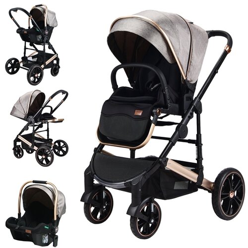 Bbo KOLICA ZA BEBE (U8) MEGAMOVE SET - MOCHA Slike