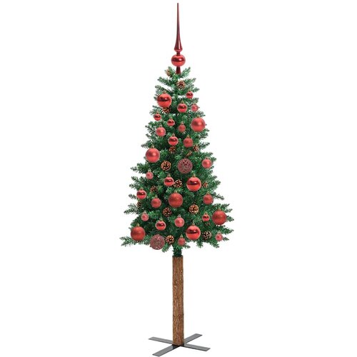  Mr&amp;scaron;avo božićno drvce Zelena 150 cm PVC i čvrsto drvo bora Slike