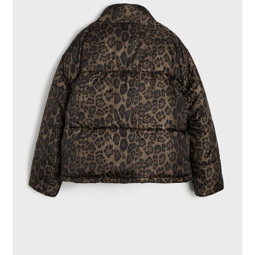 Sinsay Pro&amp;scaron;ivena puffer jakna s leopard uzorkom Slike