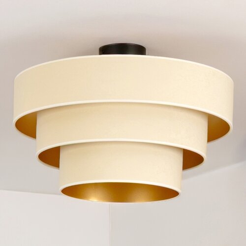 Brilagi plafonski luster luneta 1xE27/60W/230V prečnik 40 cm krem/zlatna Slike