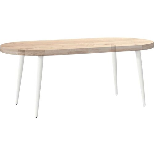 VidaXL Noge za klubsko mizico stožčaste oblike 4 kosi bele barve 42-43 cm jeklo Slike