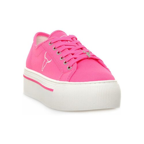 Windsor Smith Modne superge RUBY CANVAS NEON PINK Rožnata Slike